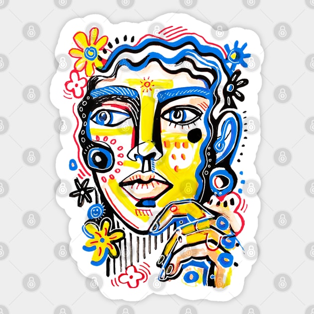 art face Sticker by Daria Kusto